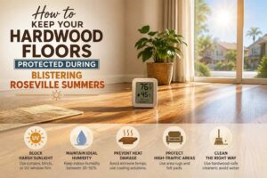 Hardwood-Floors-Protected-During-Blistering-Roseville-Summers tips